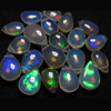 21 pcs - OuTstanding - AAAAAAAA - High Quality Ethiopian Opal - Smooth Polished Pear Briolett Full gorgeous Fire size - 5x7 - 7x10 mm